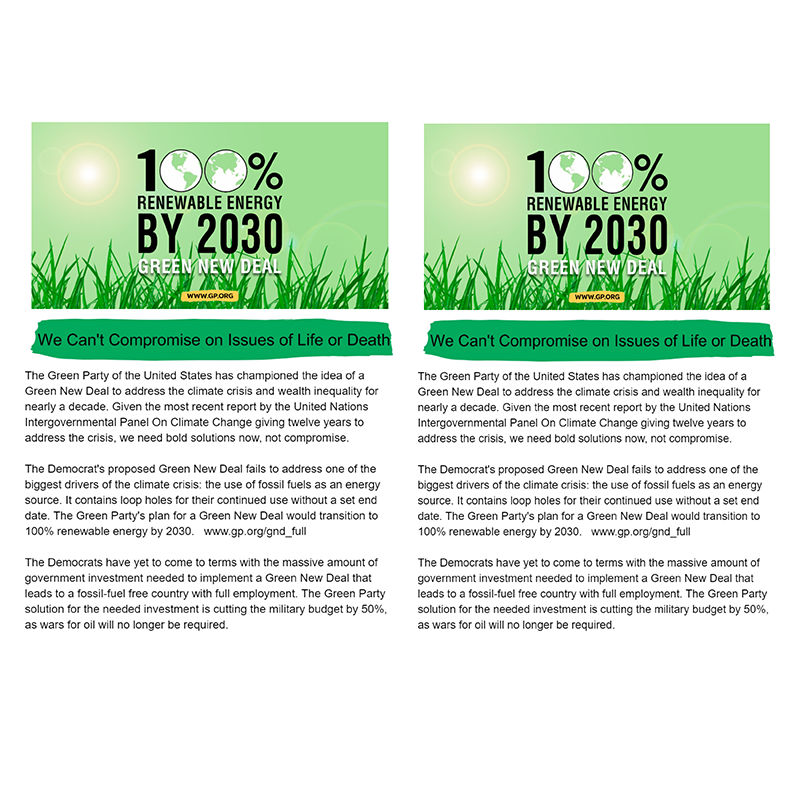 Green New Deal - Download – Green Party of the United States Shop