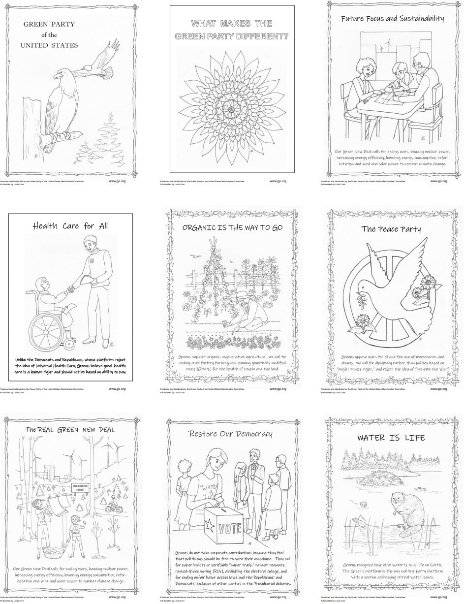 We Are Green Coloring Pages | Set 2 - Download